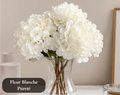 Fleurs Artificielles Décoratives-Fleur Blanche Pureté