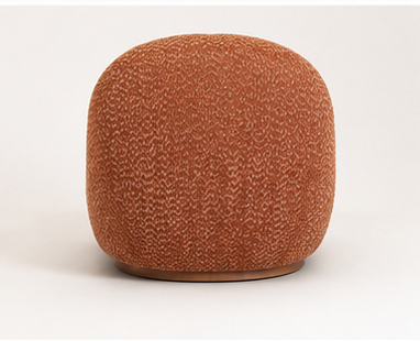Fauteuil Cocoon Bouclé Terracotta