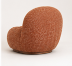 Fauteuil Cocoon Bouclé Terracotta